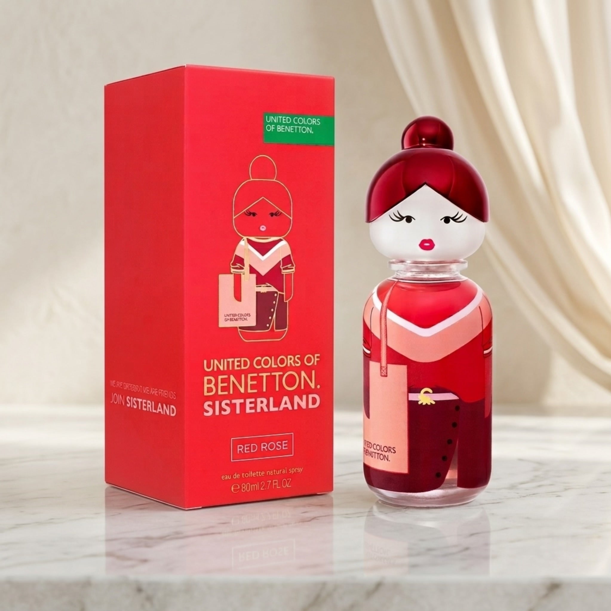 Benetton Sisterland Red Rose Eau de Toilette 80ml