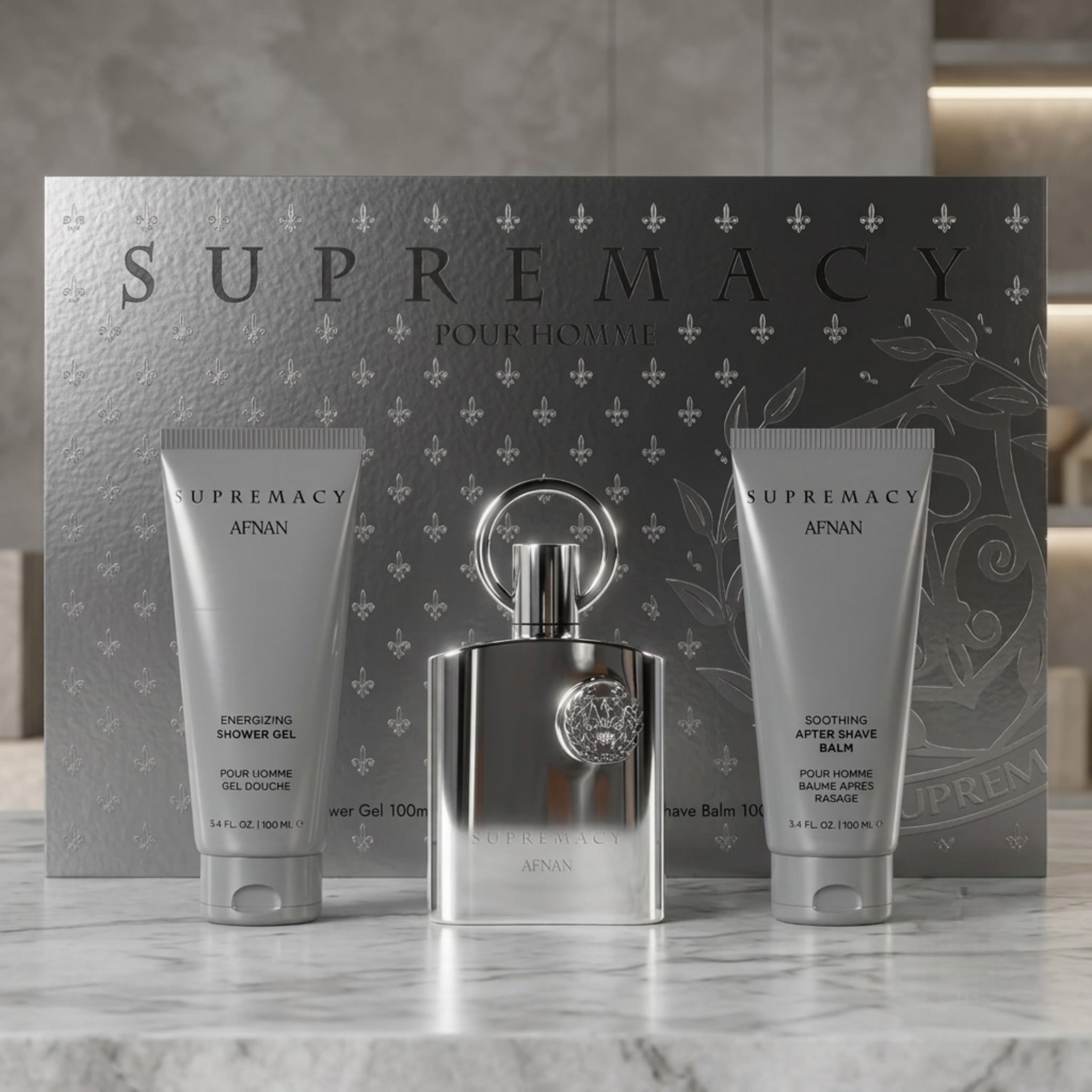 Afnan Supremacy Silver Gift Set